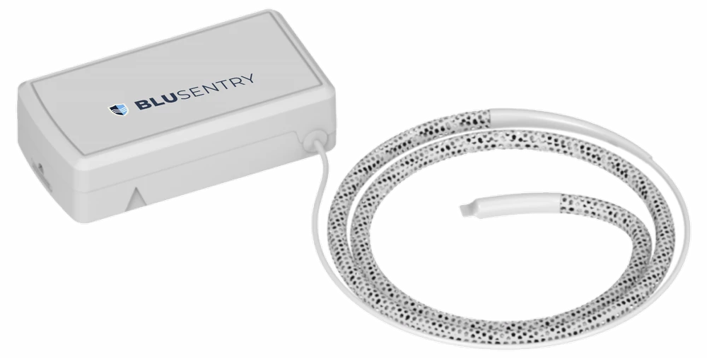 BluSentry wireless leak sensor with sensing cable